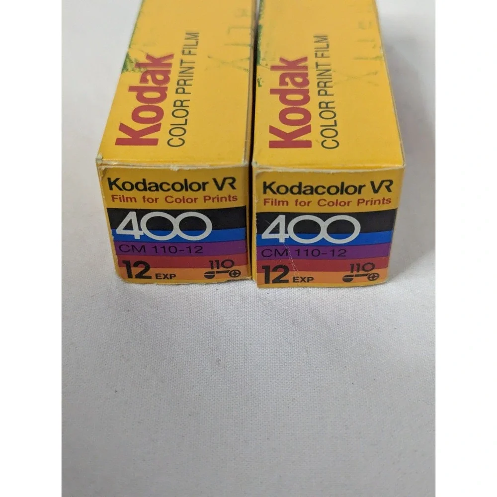 2 lot Kodacolor VR camera film 400 KODAK 110 color print 12 exposures expire 88